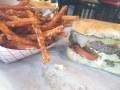 Pepperjack Cheeseburger & Sweet Potato Fries